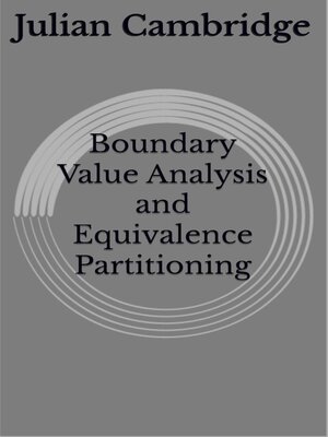 cover image of Boundary Value Analysis and Equivalence Partitioning